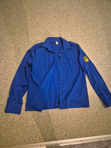 Ddr fdj uniformhemd - uniformhemd, blau