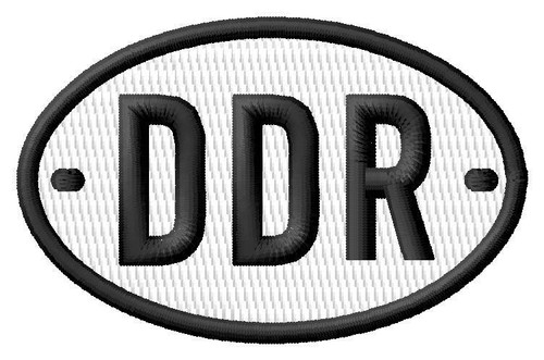 Ddr osti aufnäher - ddr, iron-on