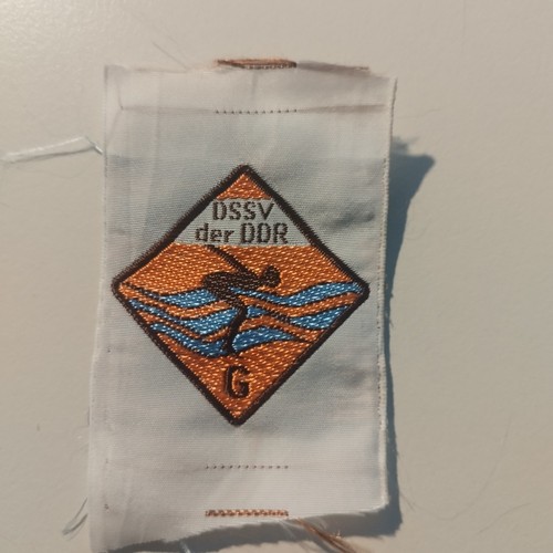 Ddr schwimmabzeichen aufnäher - schwimmabzeichen,